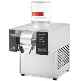 Commercial Snowflake Ice Machine 375LBS/24H Stainless Steel for Ice Cream