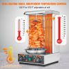 VEVOR Shawarma Grill Machine, 13 lbs Capacity, Chicken Shawarma Cooker Machine with 2 Burners