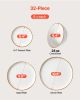 32 PCS Dinnerware Set Ceramic Plates and Bowls Sets Service for 8 White