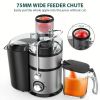 1300W Electric Centrifugal Juicer Fruit Vegetable Extractor Juice Machine 3 Speeds 75mm Wide Feeder Chute Safety Locking Arm