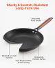 3 Piece Cast Iron Skillet Frying Pan Set 8 10 12 in Pre-Seasoned Nonstick Black