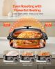 Roaster Oven, 18QT Fast-Cooking Turkey Roaster, 150-450°F Adjustable Temperature Turkey Oven with Self-Basting Lid, Removable Pan and Rack