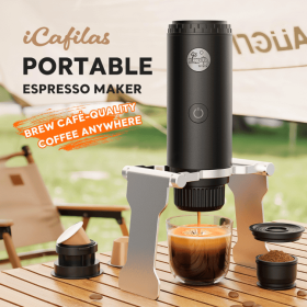 PSME2604 Portable Car Coffee Maker with 88-92°C Automatic Pressure Extraction Italian espresso (PSME2604: PSME2604)