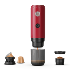 PSME2604 Portable Car Coffee Maker with 88-92°C Automatic Pressure Extraction Italian espresso (PSME2604: PSME2605)